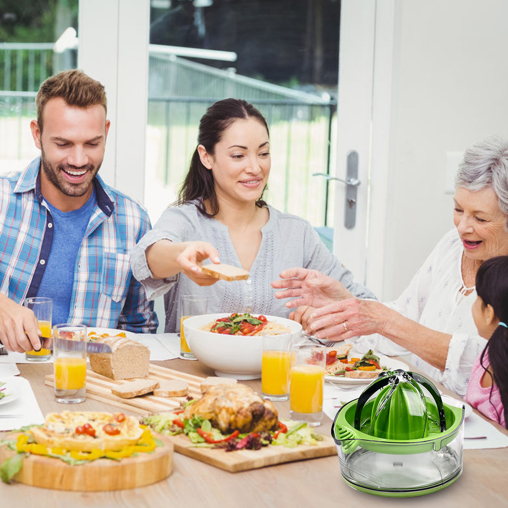 Kasmoire Citrus Lemon Orange Juicer, Manual Hand Squeezer with Built-in Measuring Cup and Strainer, 8OZ-KASMOIRE