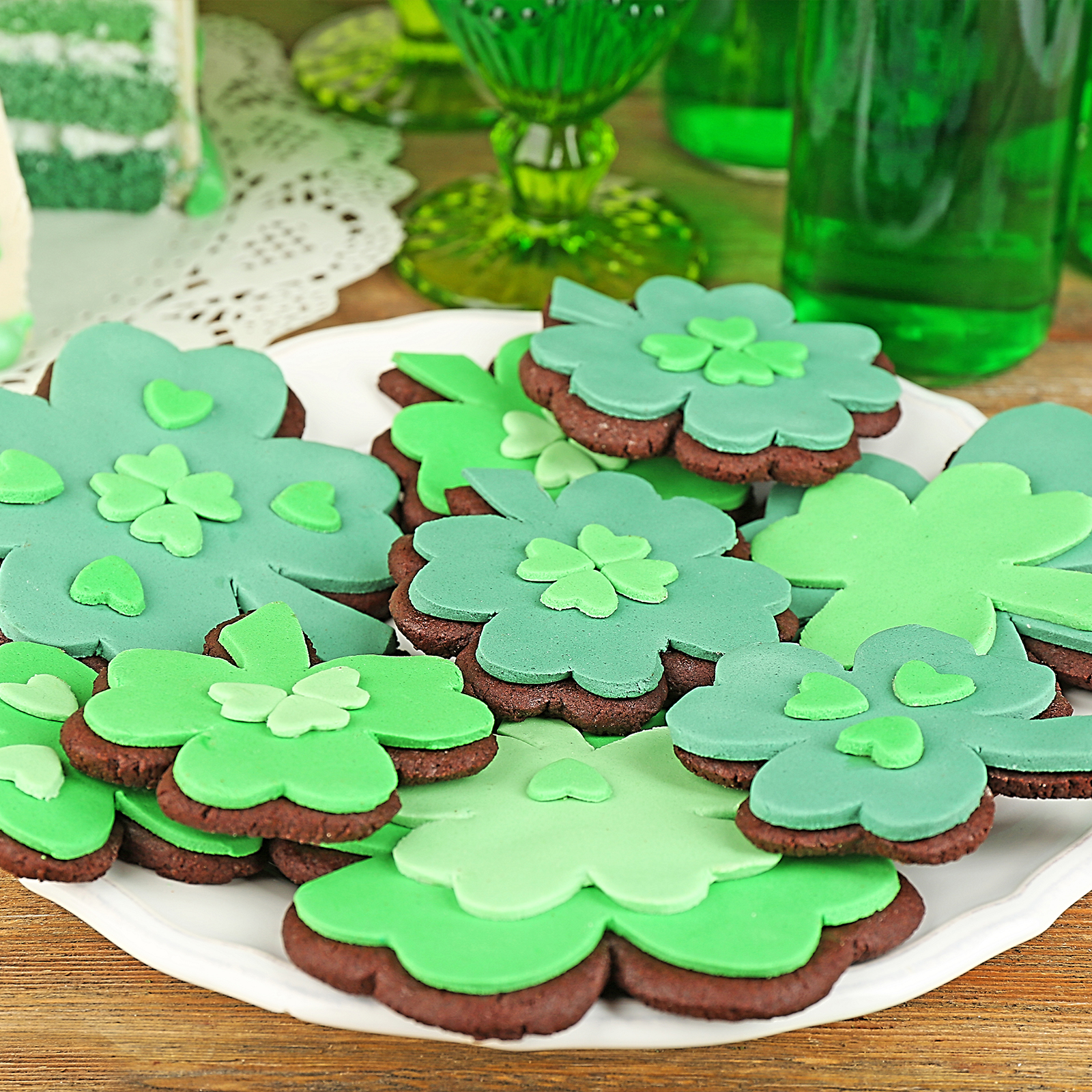 Kasmoire St.Patrick's Day Cookie Cutter Set with Sugar Stir Needle- Saint Patrick's Day Irish Party Supplies-KASMOIRE