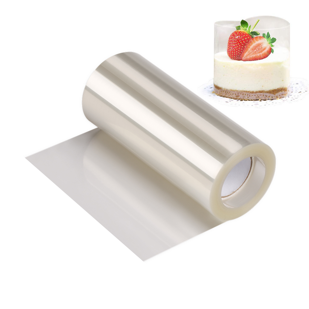 Kasmoire Cake Collars 4x 394inch, Mousse Cake Acetate Sheets for Cake Decorating, Chocolate Mousse Baking