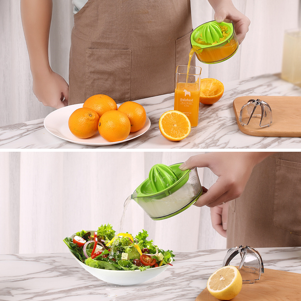 Kasmoire Citrus Lemon Orange Juicer, Manual Hand Squeezer with Built-in Measuring Cup and Strainer, 8OZ-KASMOIRE