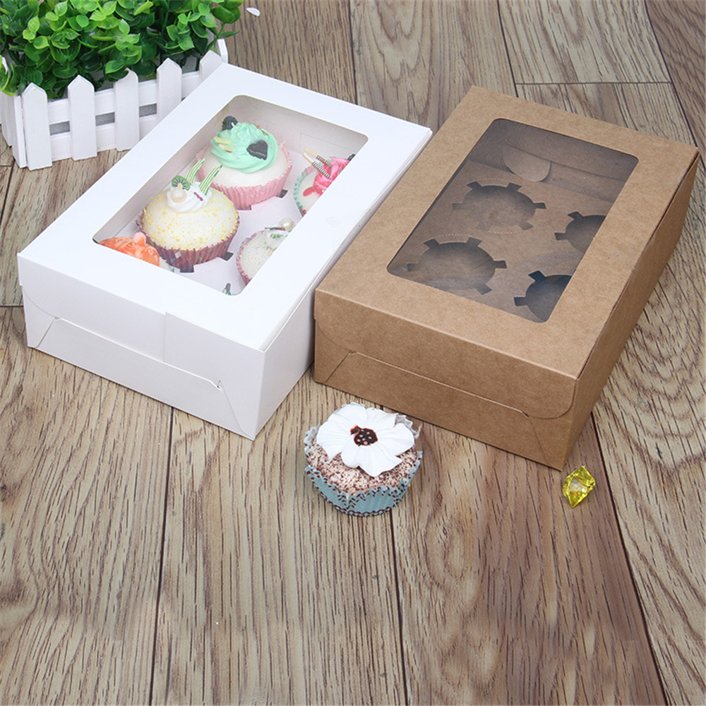 Clear Windowed Cupcake Boxes With Removable Tray For 2/4/6/12 Cups Cake For Party Christmas Food Kitchen Dessert Containers Clear Windowed Cupcake Boxes With Removable Tray For 2/4/6/12 Cups Cake For Party Christmas Food Kitchen Dessert Containers Clear W