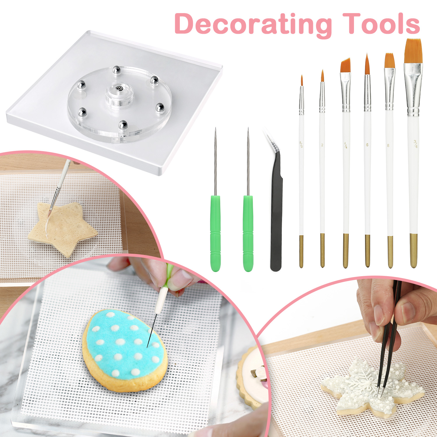 Kasmoire 188pcs Cookie Decorating Kit Supplies- All in one