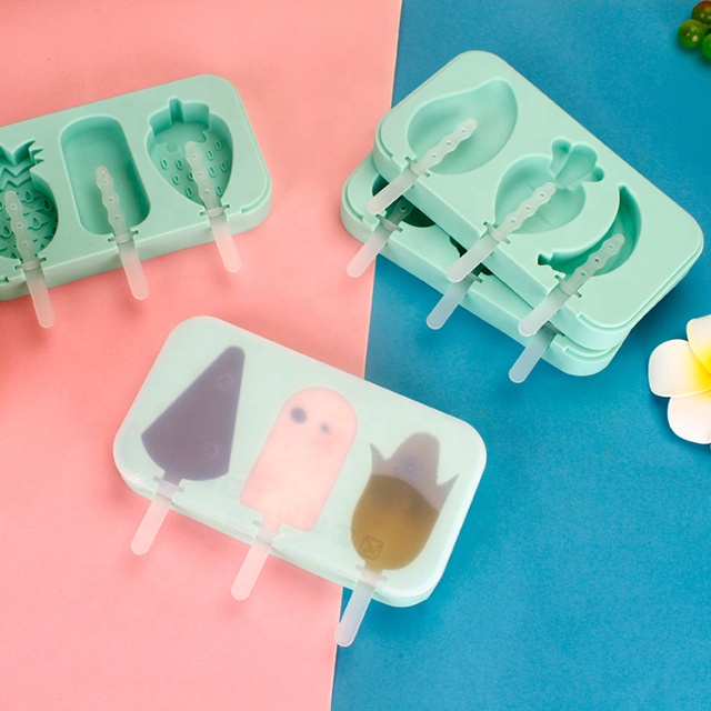 Kasmoire Reusable Silicone Diy Popsicle Molds With Sticks