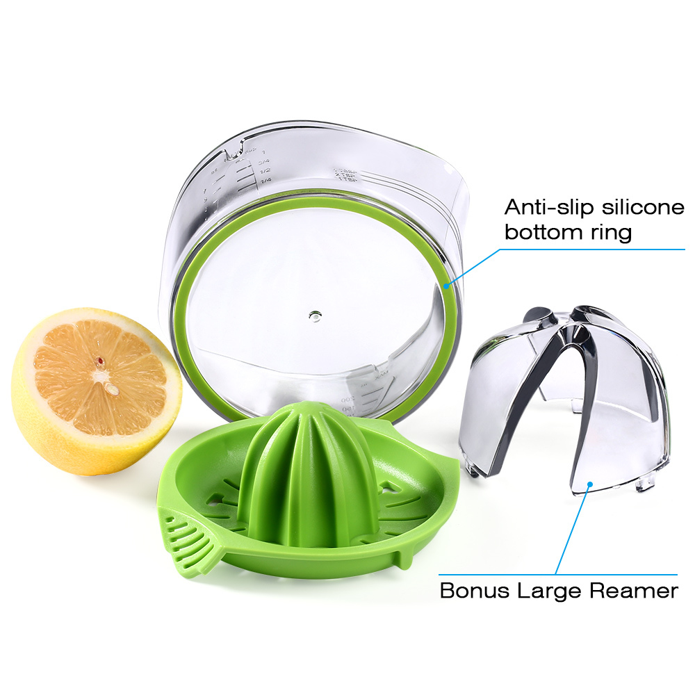 Kasmoire Citrus Lemon Orange Juicer, Manual Hand Squeezer with Built-in Measuring Cup and Strainer, 8OZ-KASMOIRE