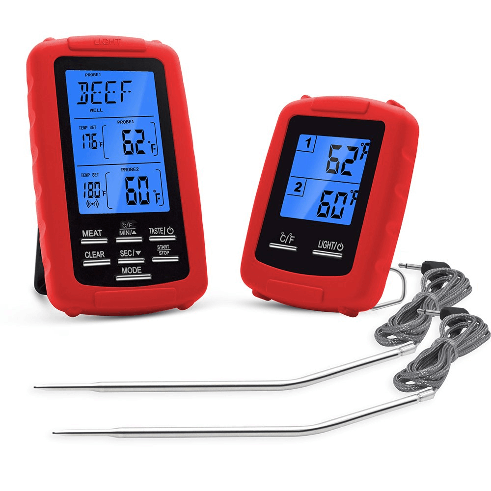 Wireless Remote Digital Meat Thermometer, Ultra Accurate Digital Meat Thermometer-YAOAWE