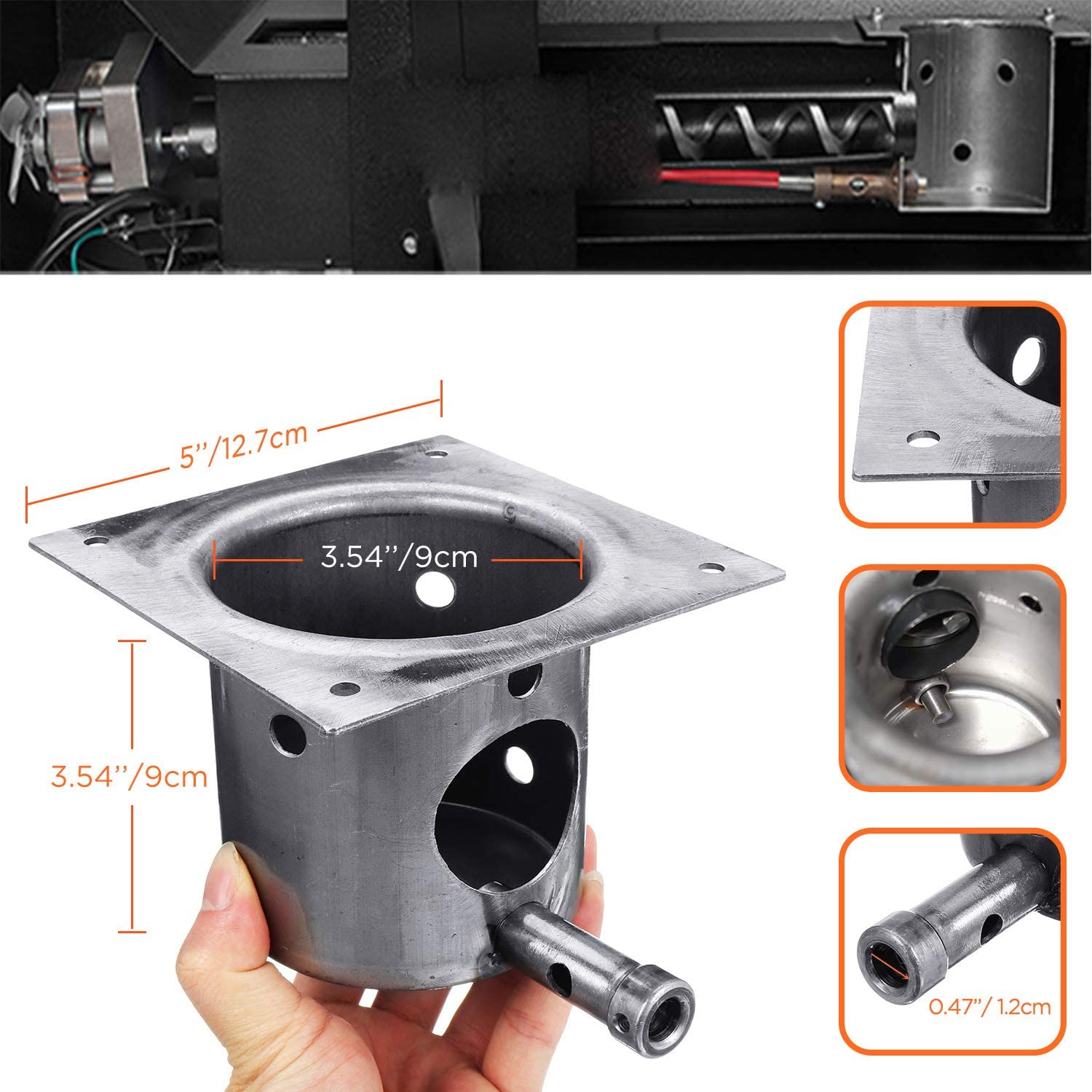 Fire Burn Pot and Hot Rod Igniter for Traeger Grill