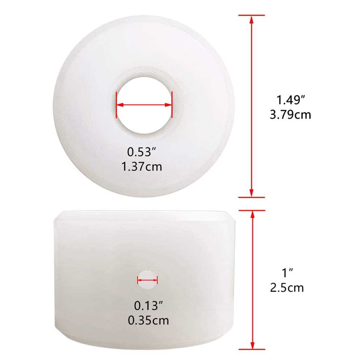 Auger Tube Bushing size: 1" Tall X 1.5" Wide