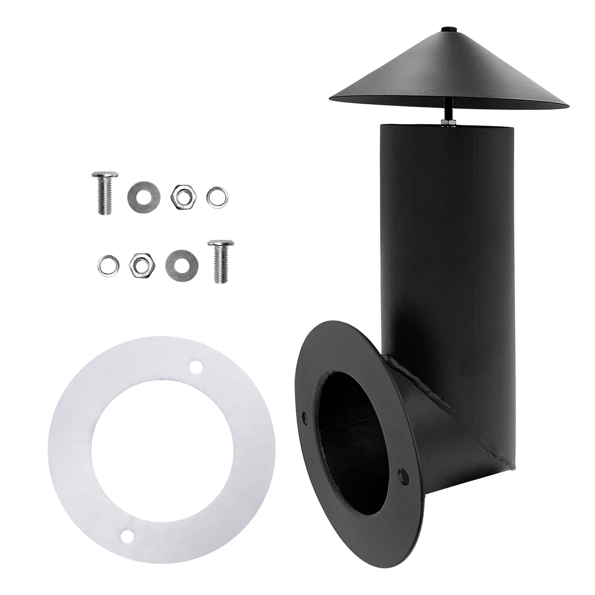 Chimney Flue Pipe and Chimney Cap Kit for Traeger and DIY Grills-YAOAWE