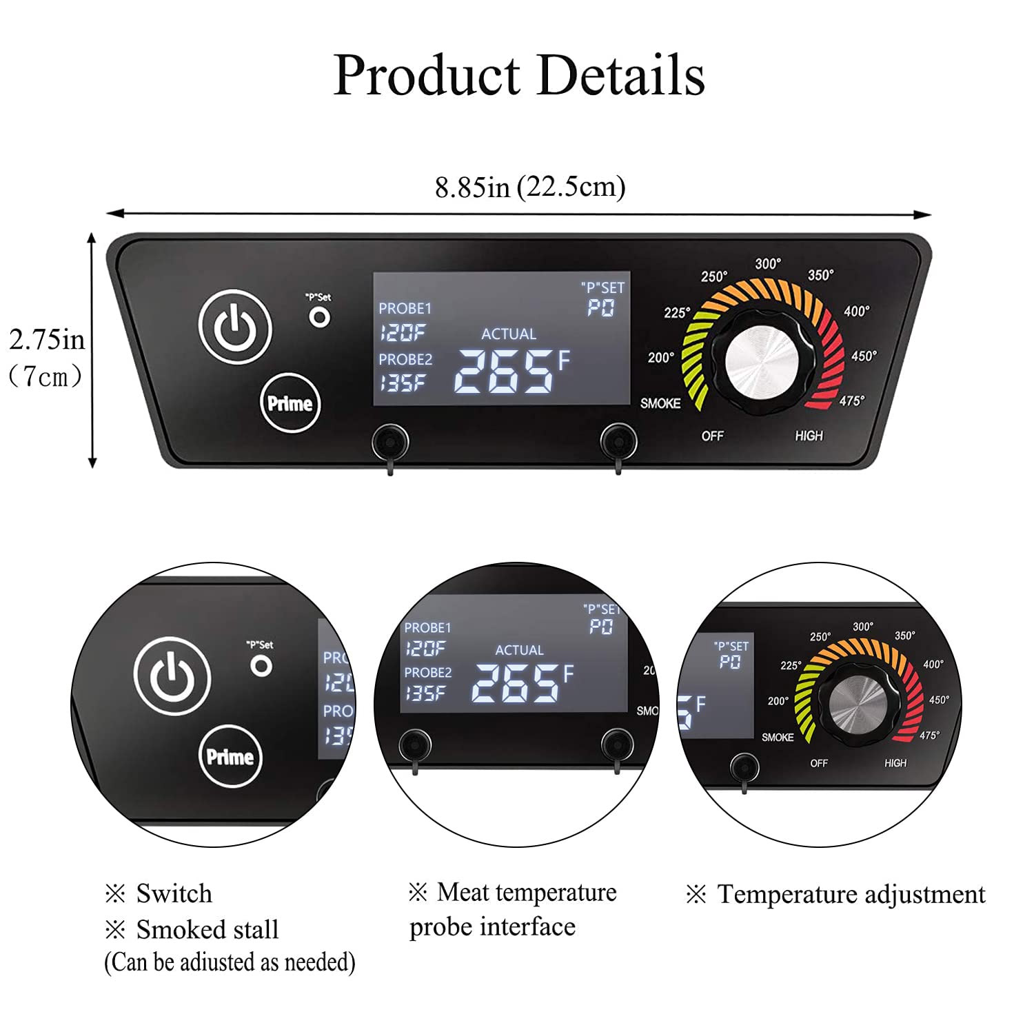 Digital Thermostat Control Board Compatible with Pit Boss Wood Pellet  Grills PB700 340 440 820#70120 BBQ Smoker Replacement Parts Control Panel