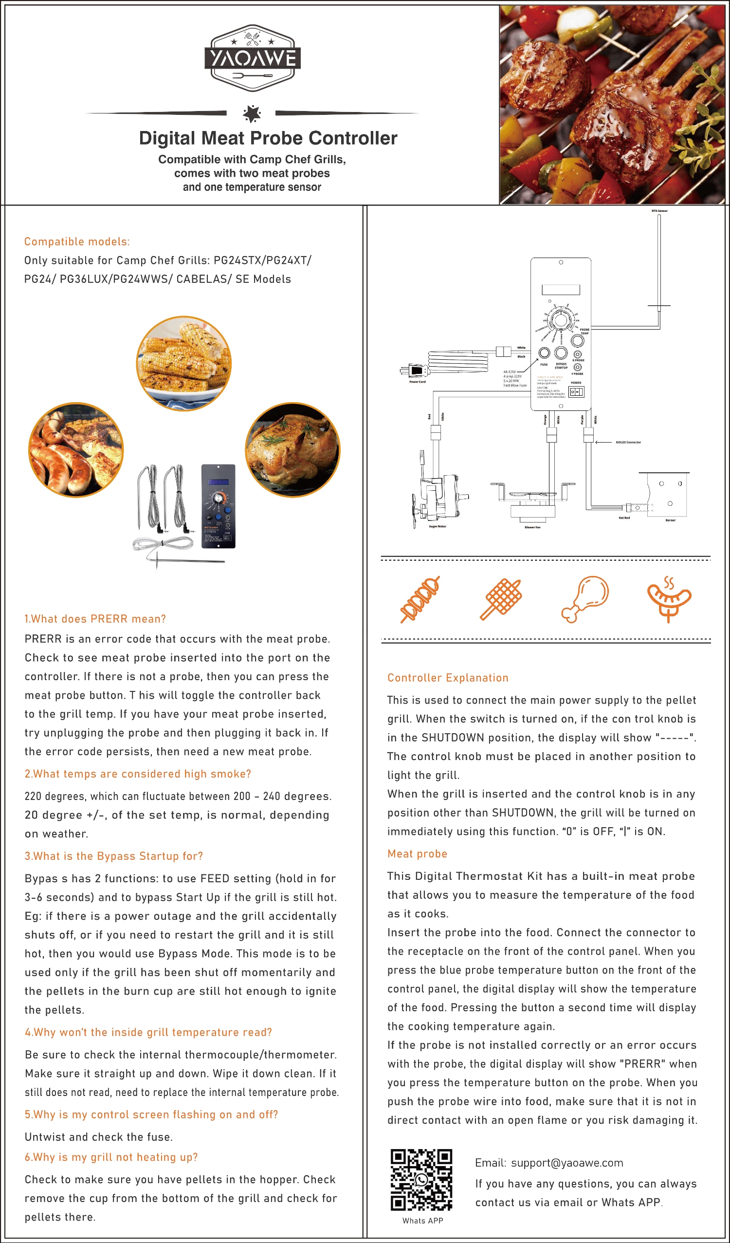 Use Manual Part PG24 74 Digital Thermostat Kit