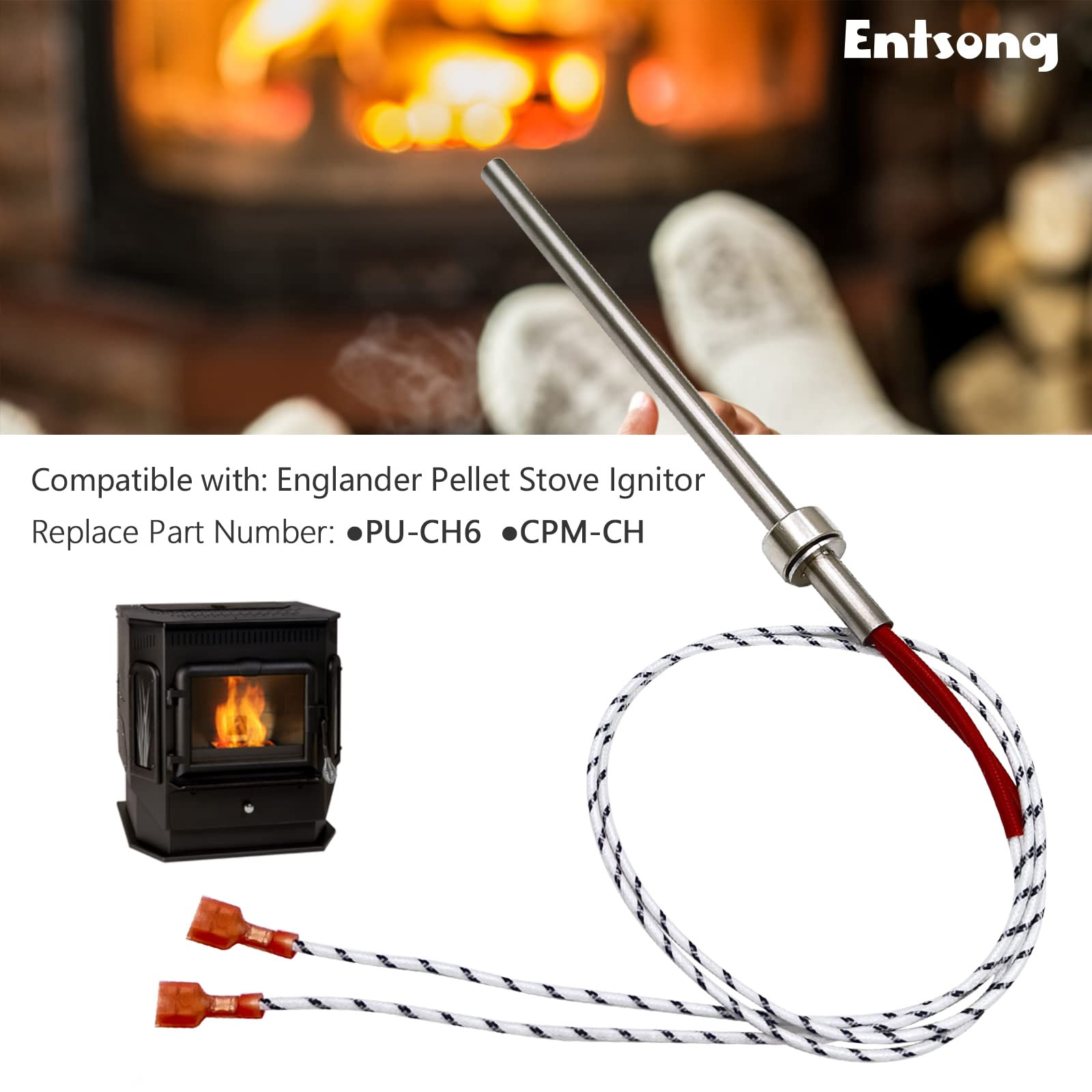 Stove Igniter for Englander Pellet Stove, PUCH6, 525W