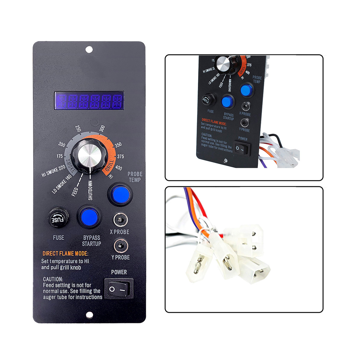 YAOAWE Upgraded Digital Thermostat Controller Kit Replacement for Traeger  Wood Pellet Grills, with RTD Temperature Probe Sensor 