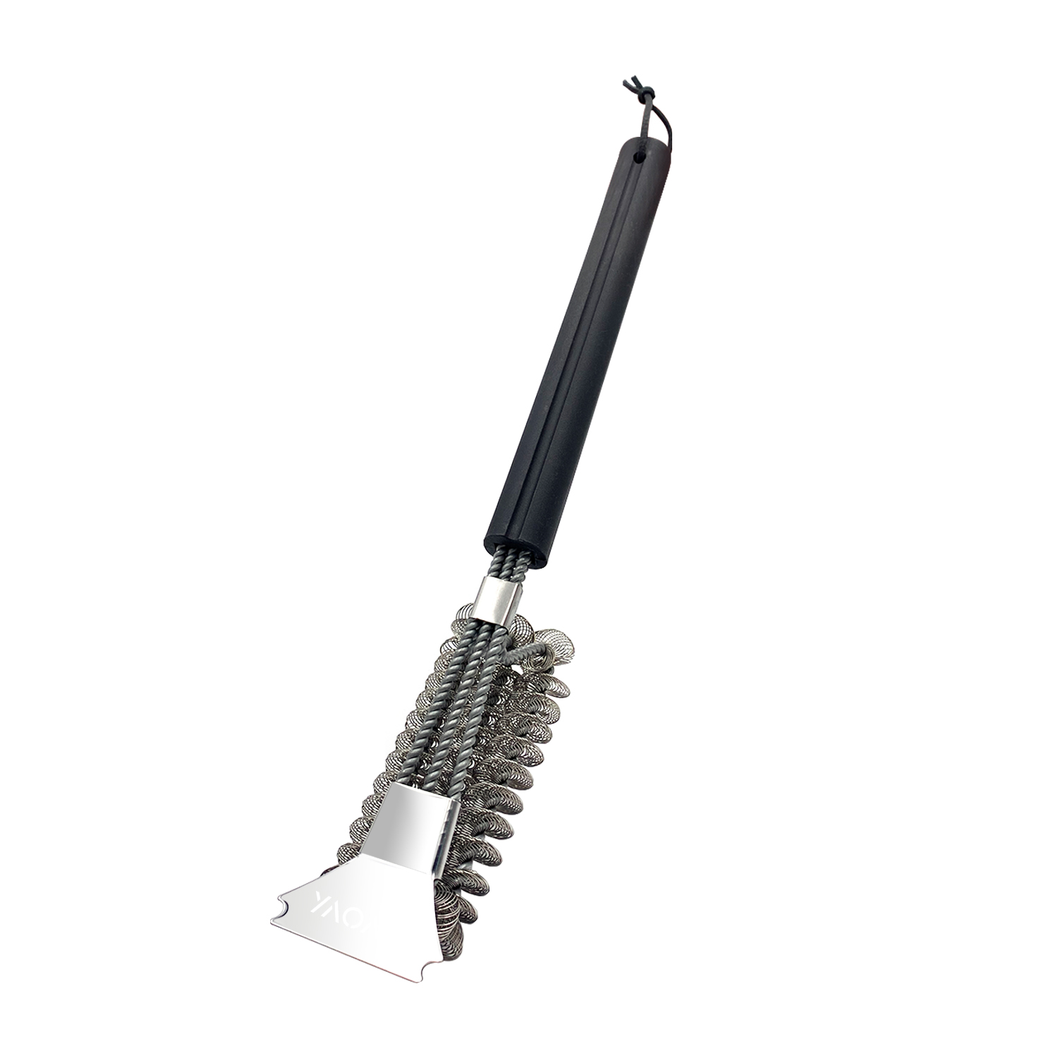 Grill Brush Bristle Free, Stainless Steel Grilling Brush Cleaner -YAOAWE 