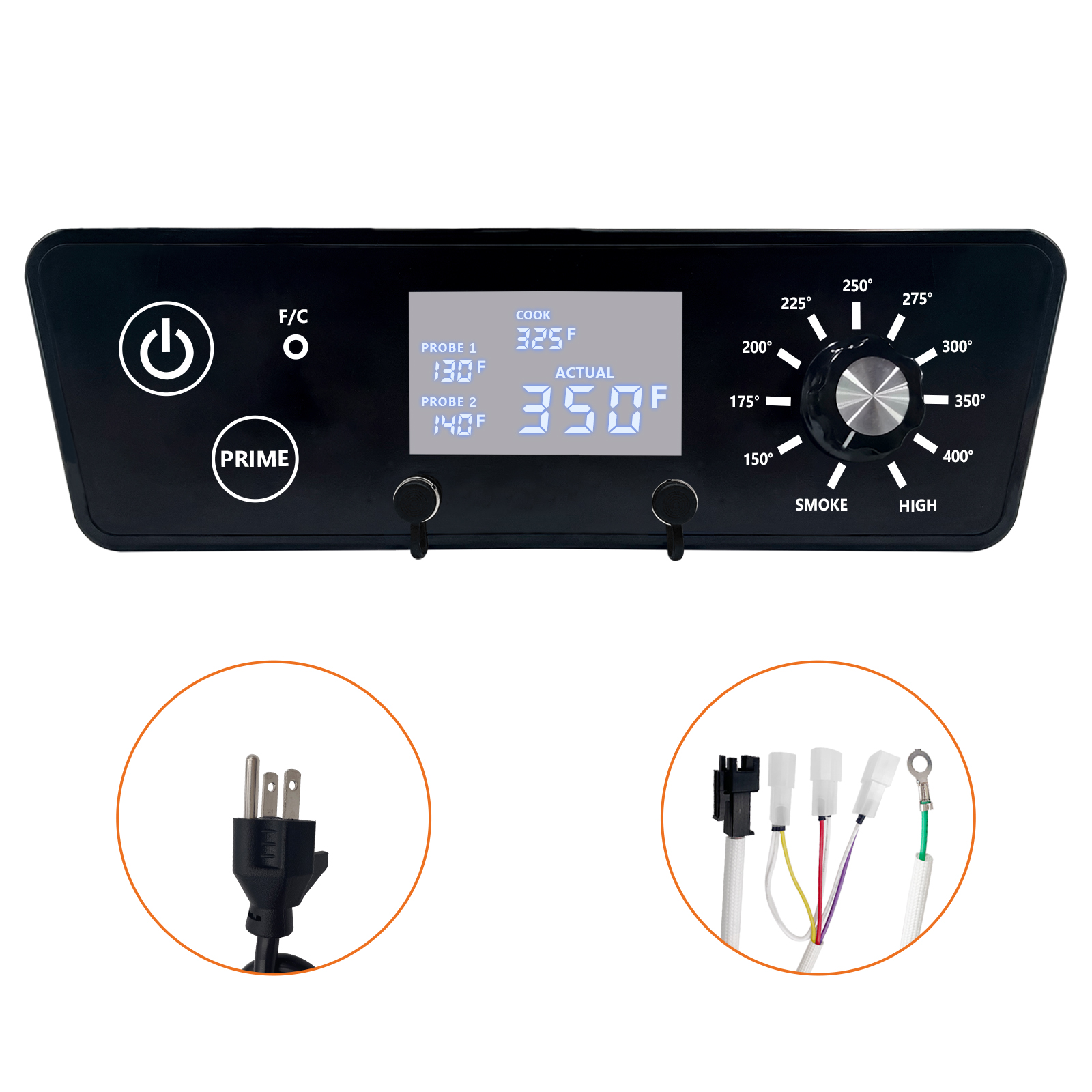 Digital Thermostat Controller for Pit Boss PBV5P1 Vertical Pellet Smoker-YAOAWE