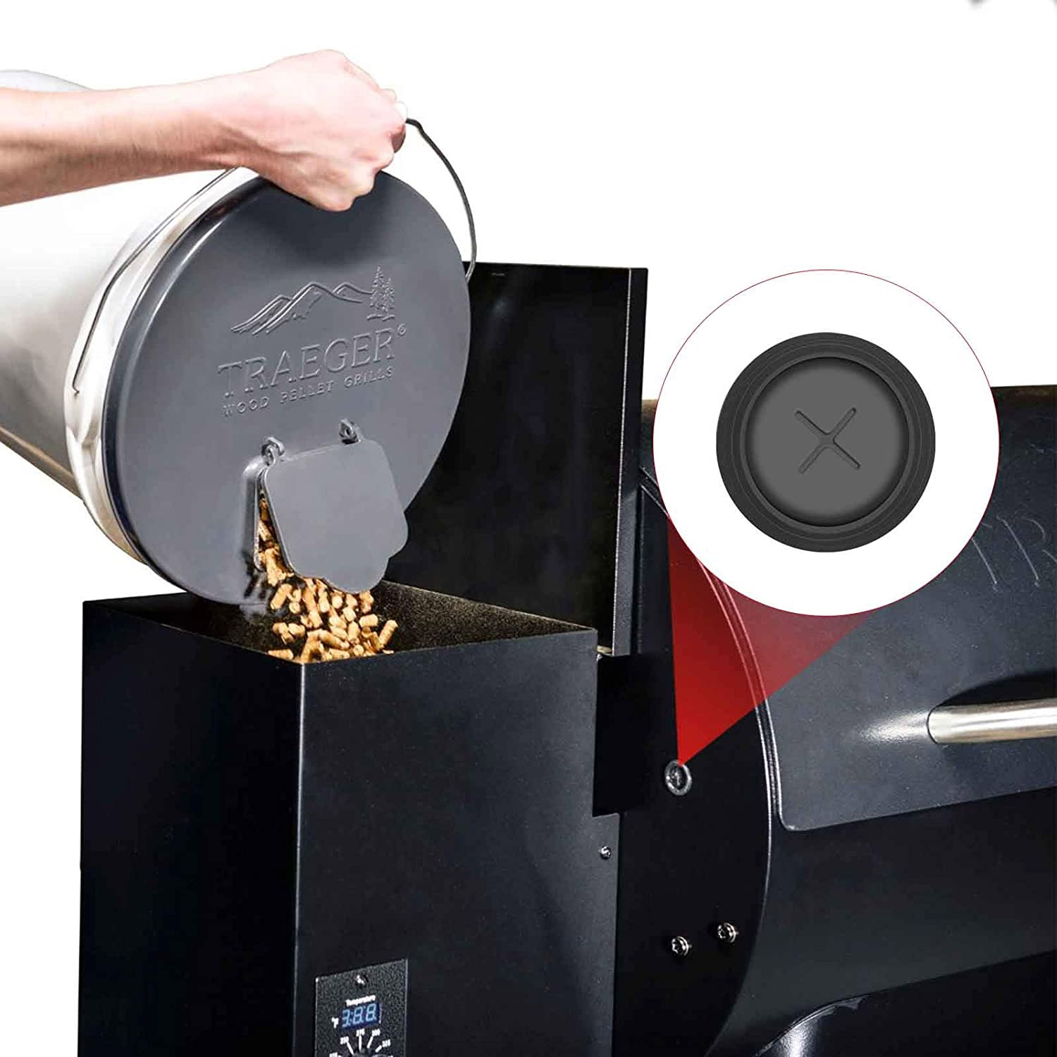 Rubber Meat Probe Grommet Replacement for Traeger Grill