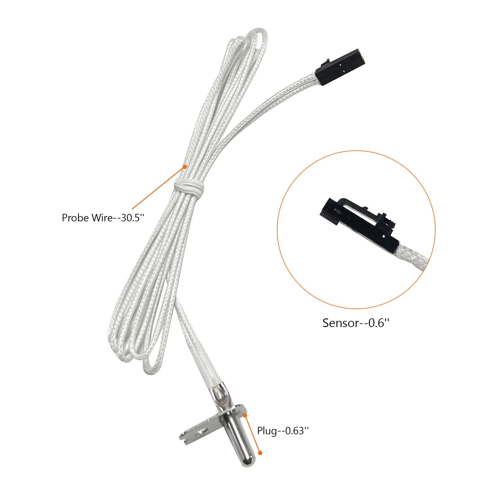 Temperature Probe Sensor for Masterbuilt Smokers