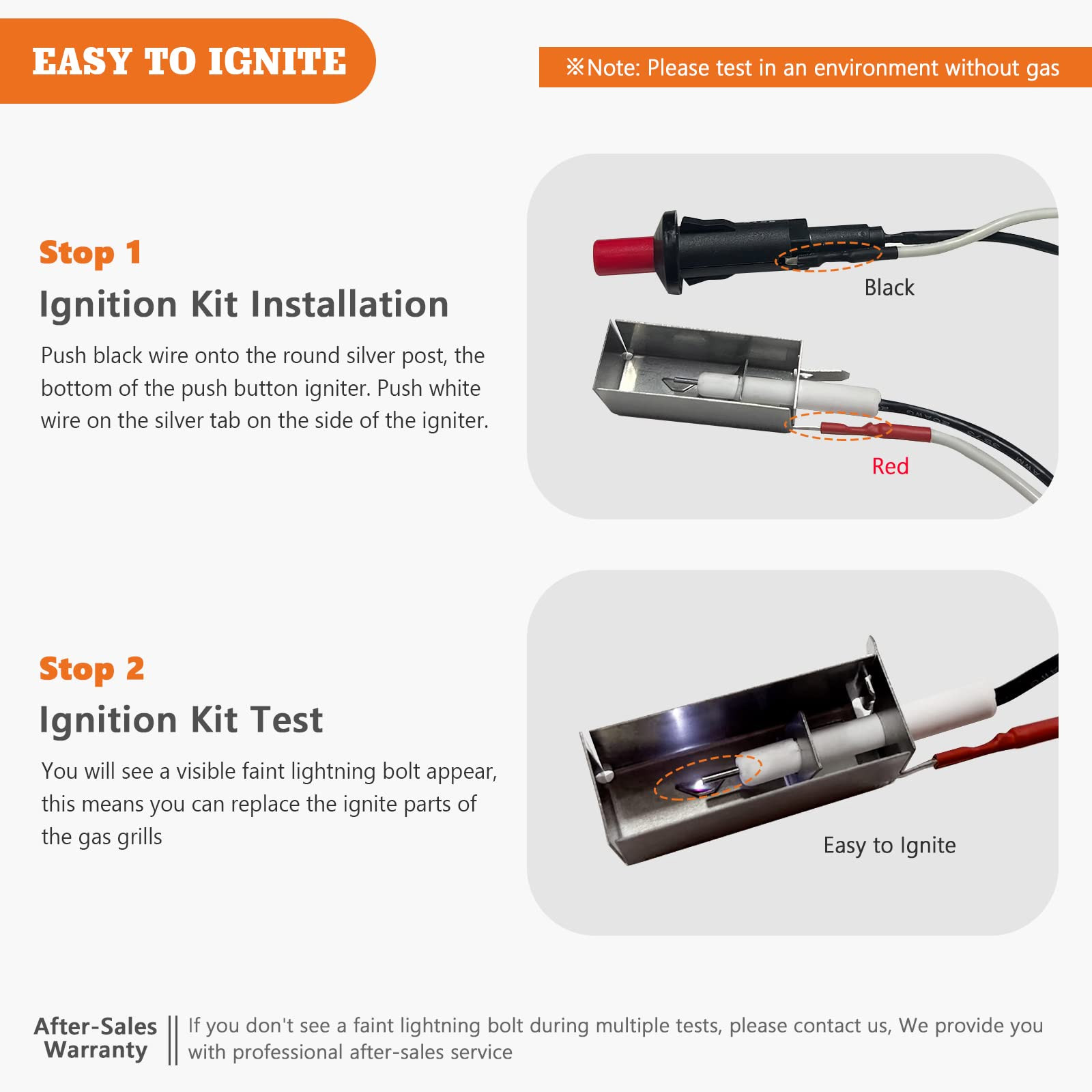 Electronic Igniter Kit for er 7510, for Spirit 200/300 Grills