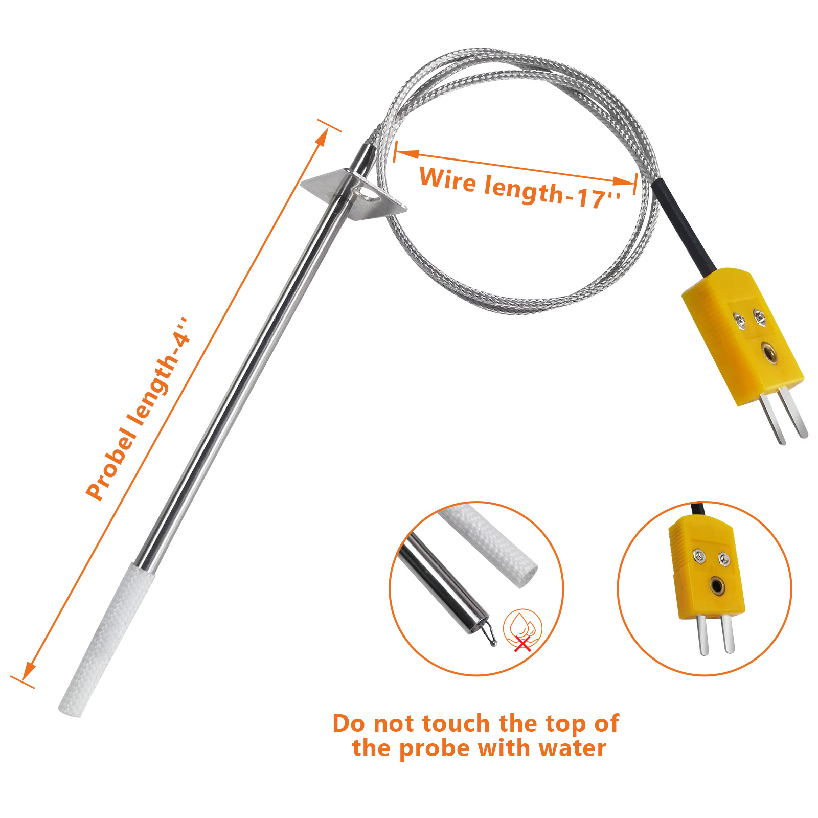 Temperature Probe Sensor for Masterbuilt Smokers