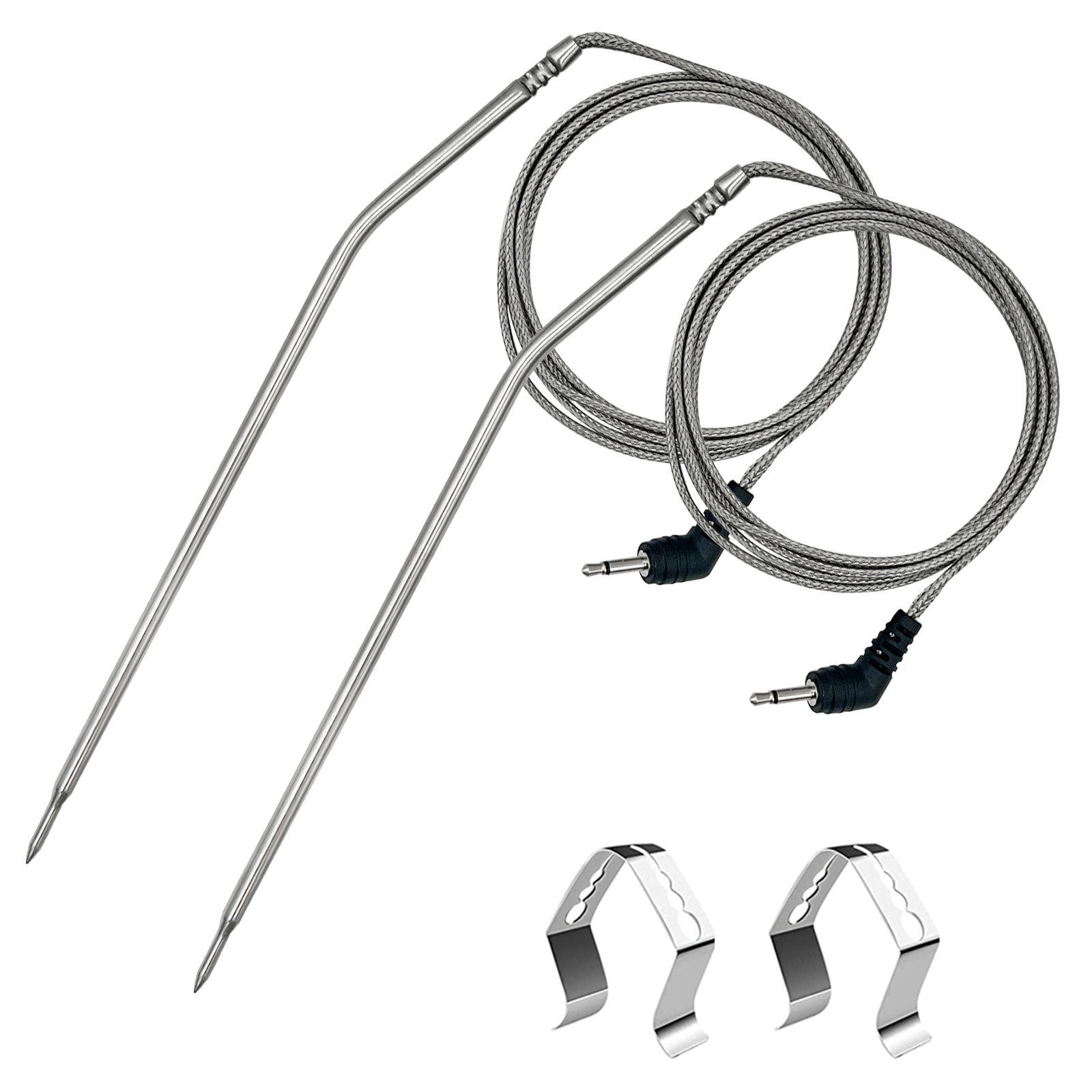 Meat Temperature Probe for ThermoPro Thermometers, with Probe Holder Clip-YAOAWE