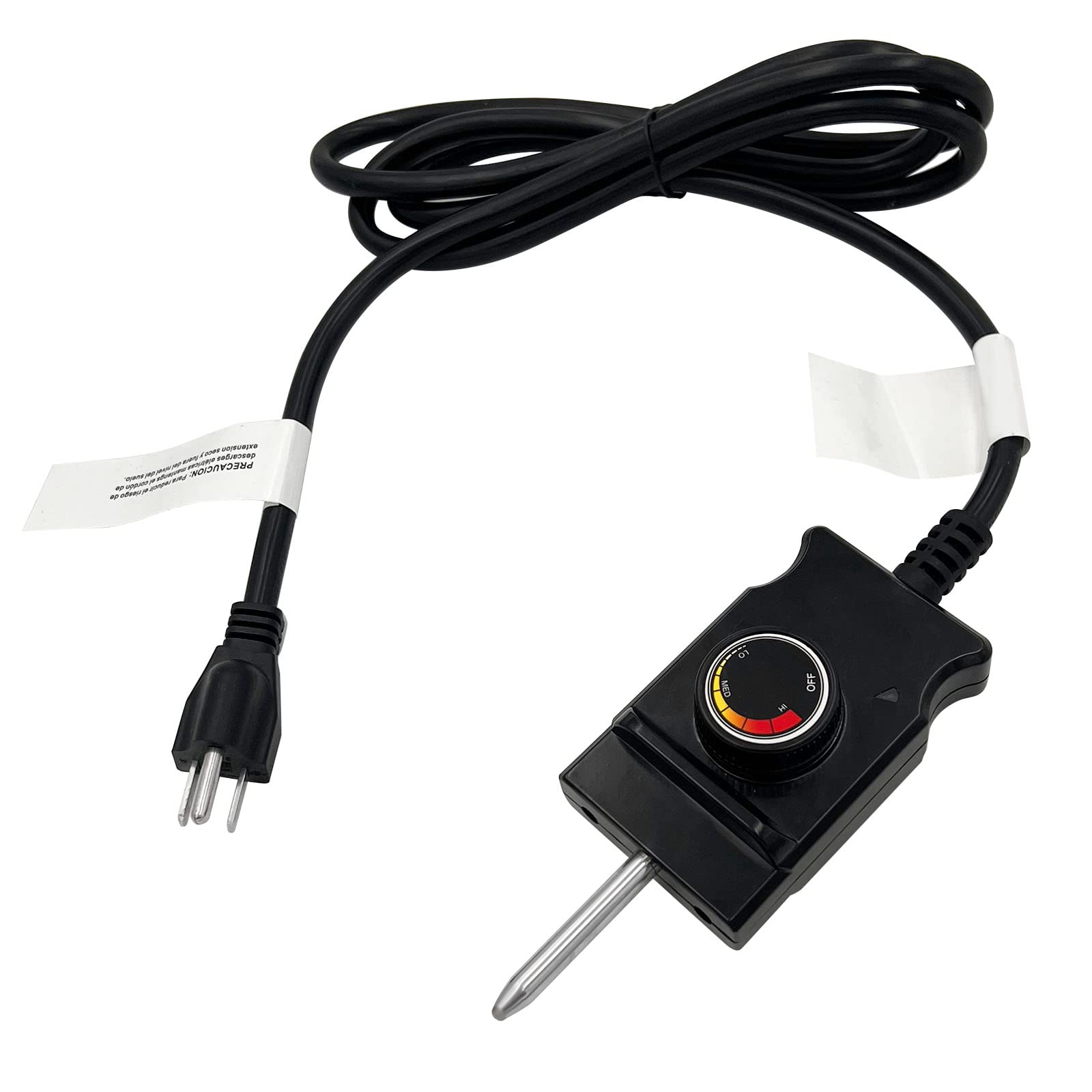 Adjustable Controller Thermostat Probe with Power Cord for Masterbuilt MB20070210/MB25075517 Analog Electric Smokers 