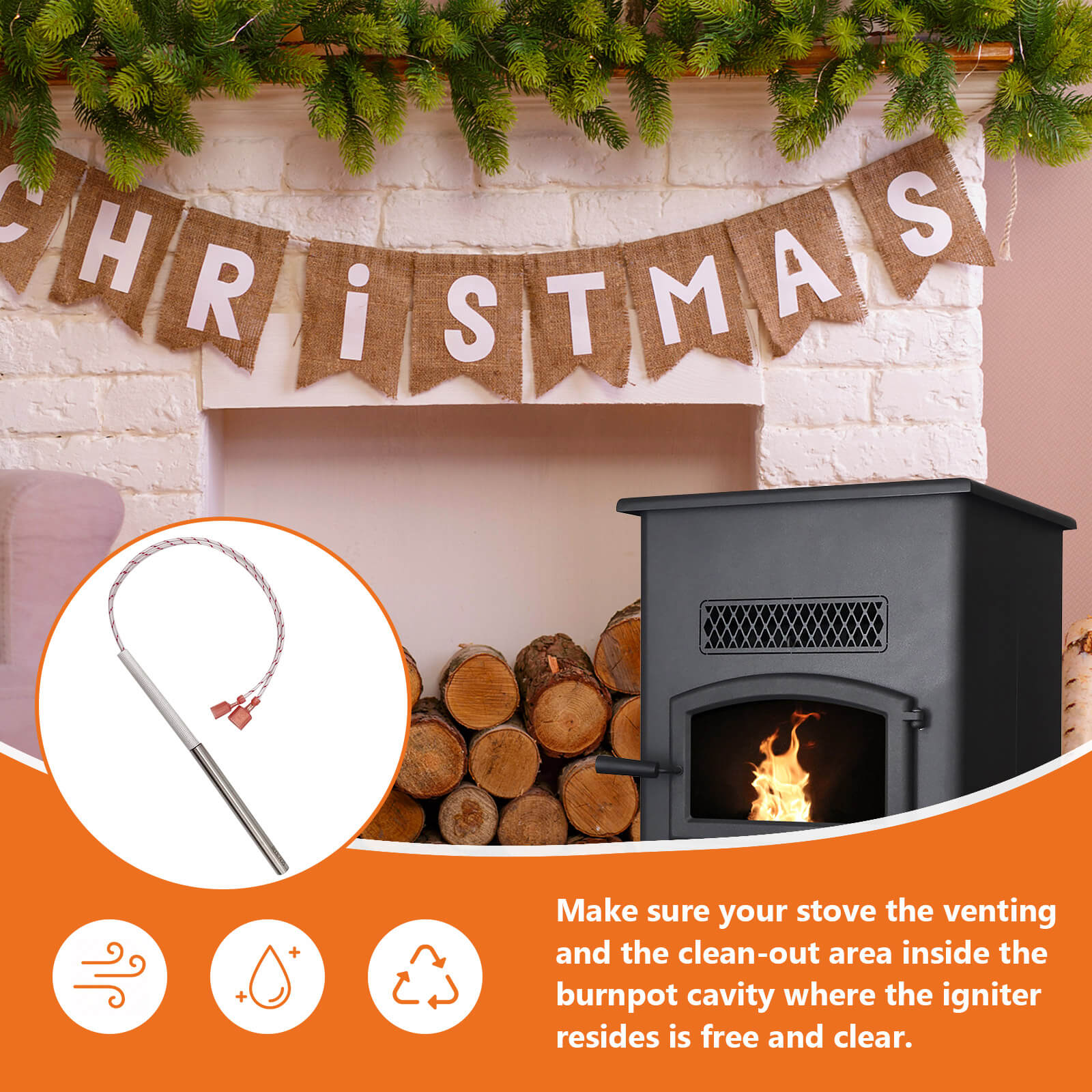 Breckwell pellet stove igniter replacement