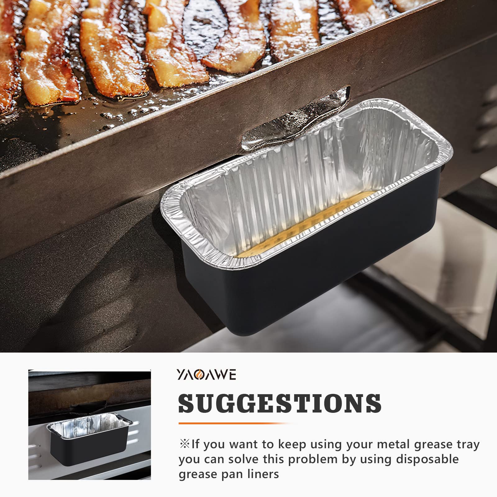 Grease Cup Pan for Blackstone 28“, 30", 36" Griddle