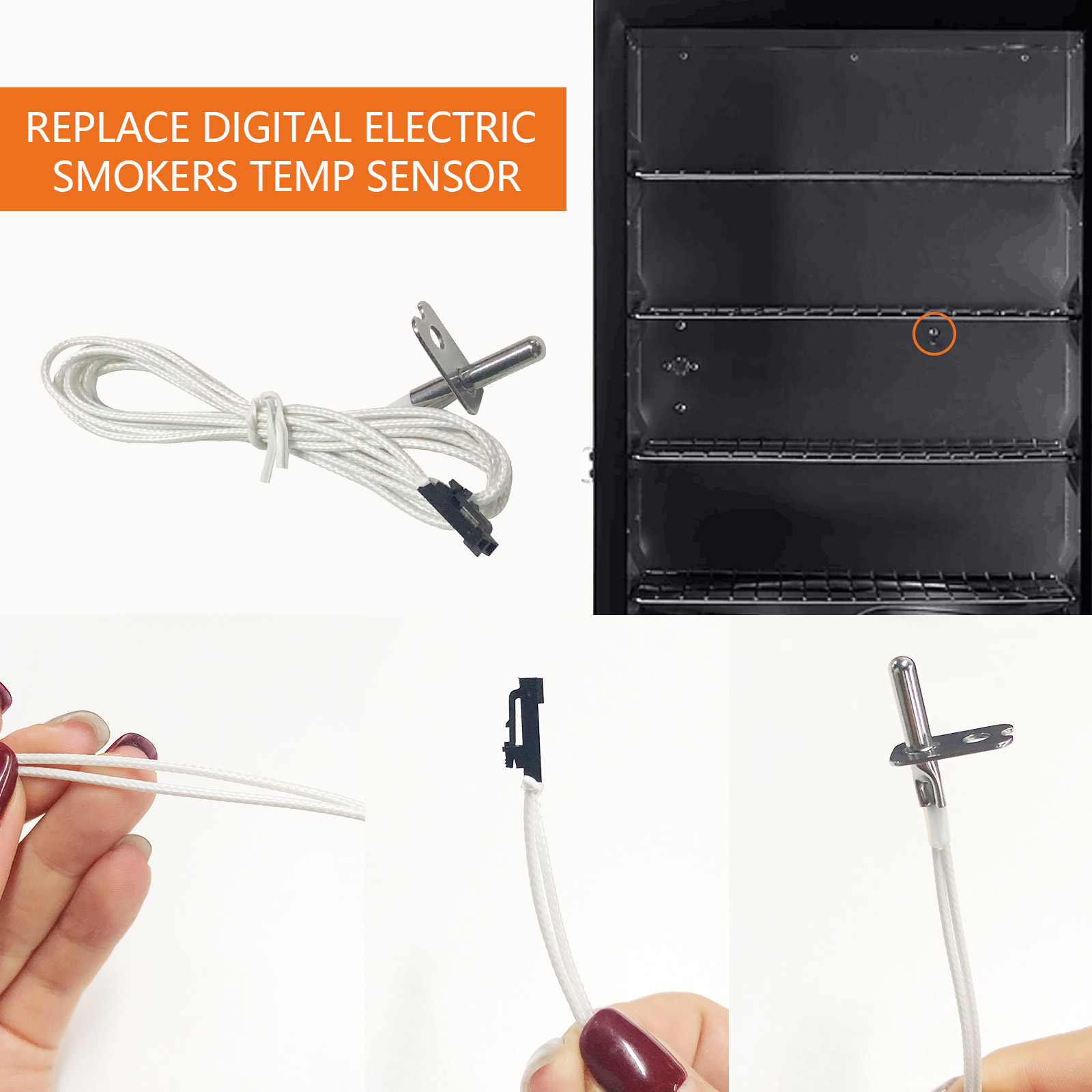 Temperature Probe Sensor for Masterbuilt Smokers