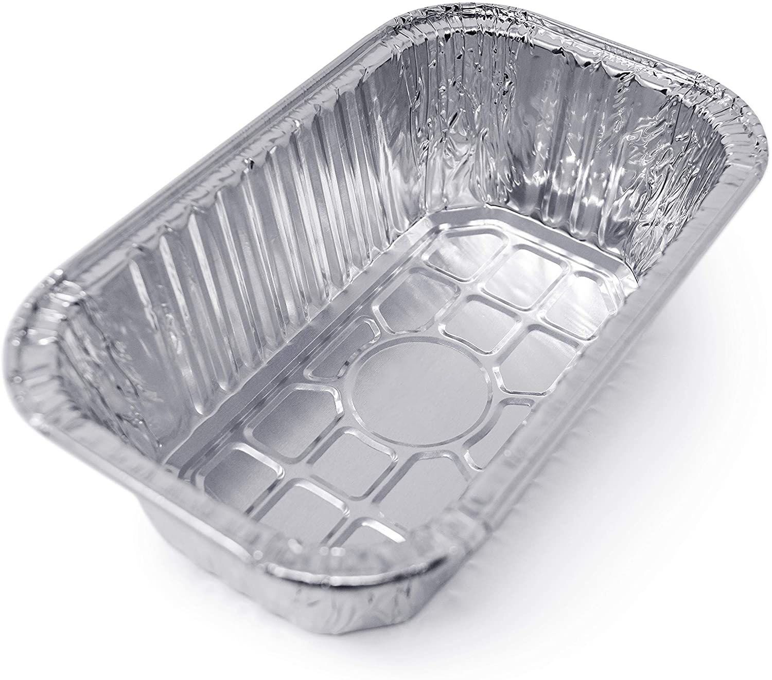 50 Pack Premium 1-LB Bread Loaf Baking Pans, Disposable Aluminum Pan-YAOAWE