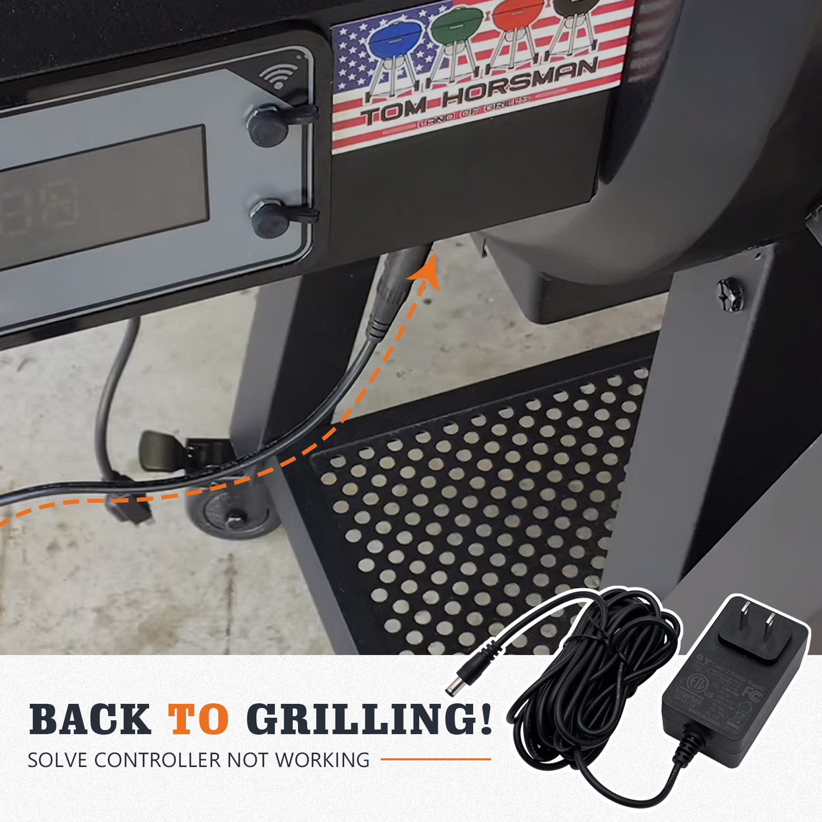 Char-Griller Gravity Fed 980 Charcoal Grill power