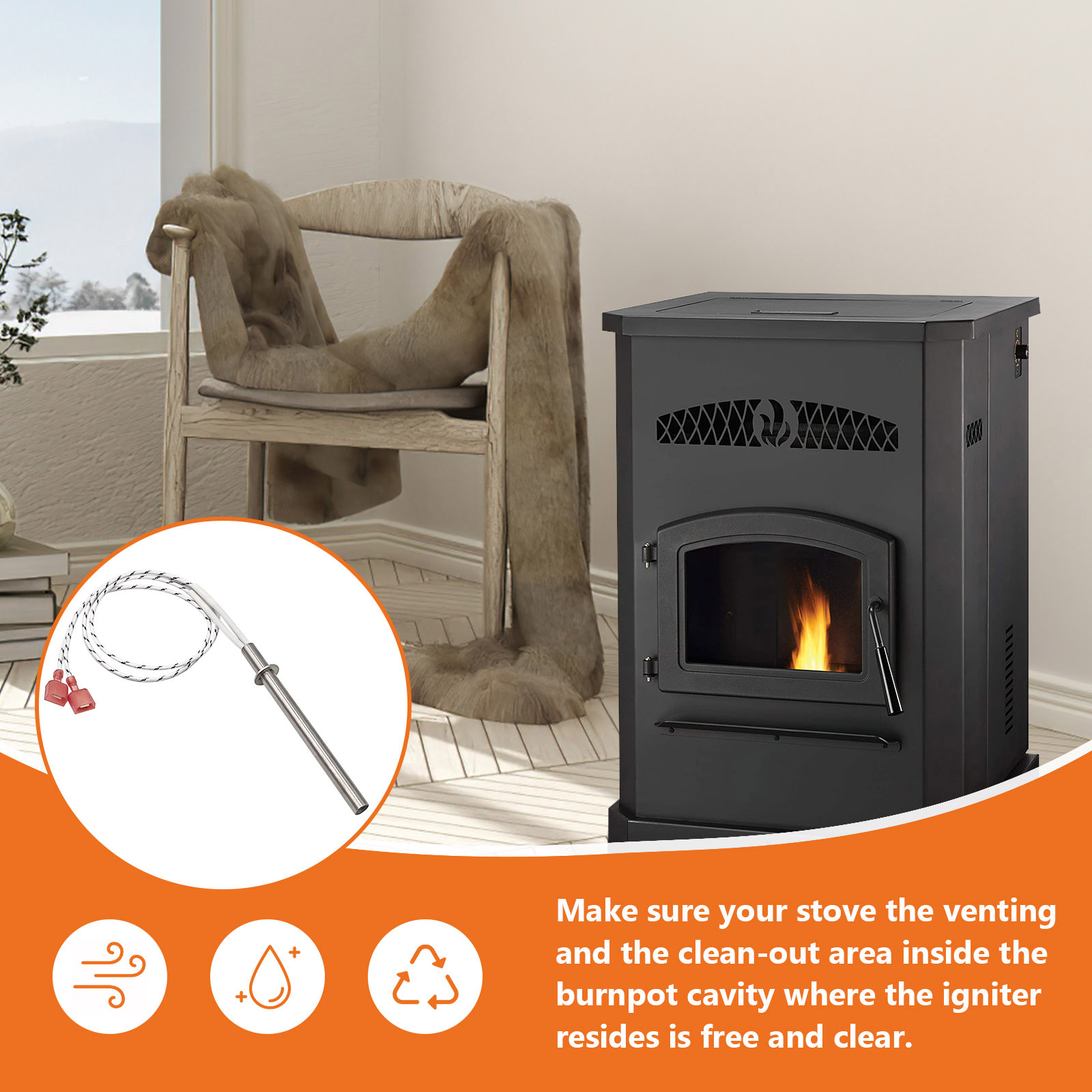 pelpro pellet stove igniter