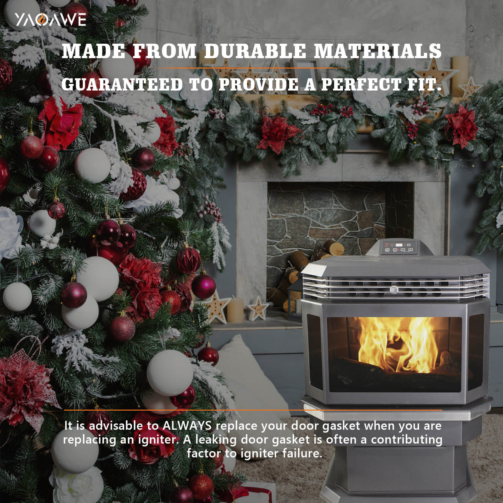 Igniter Replacement for US Stove, Ashley/King, Vogelzang Pellet Stove-YAOAWE