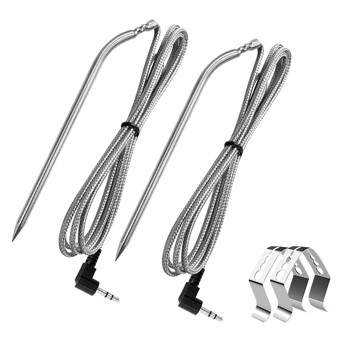 Waterproof Meat Probe 2pc Compatible With TRAEGER BBQ Grills, 3.5 mm plug  Meat