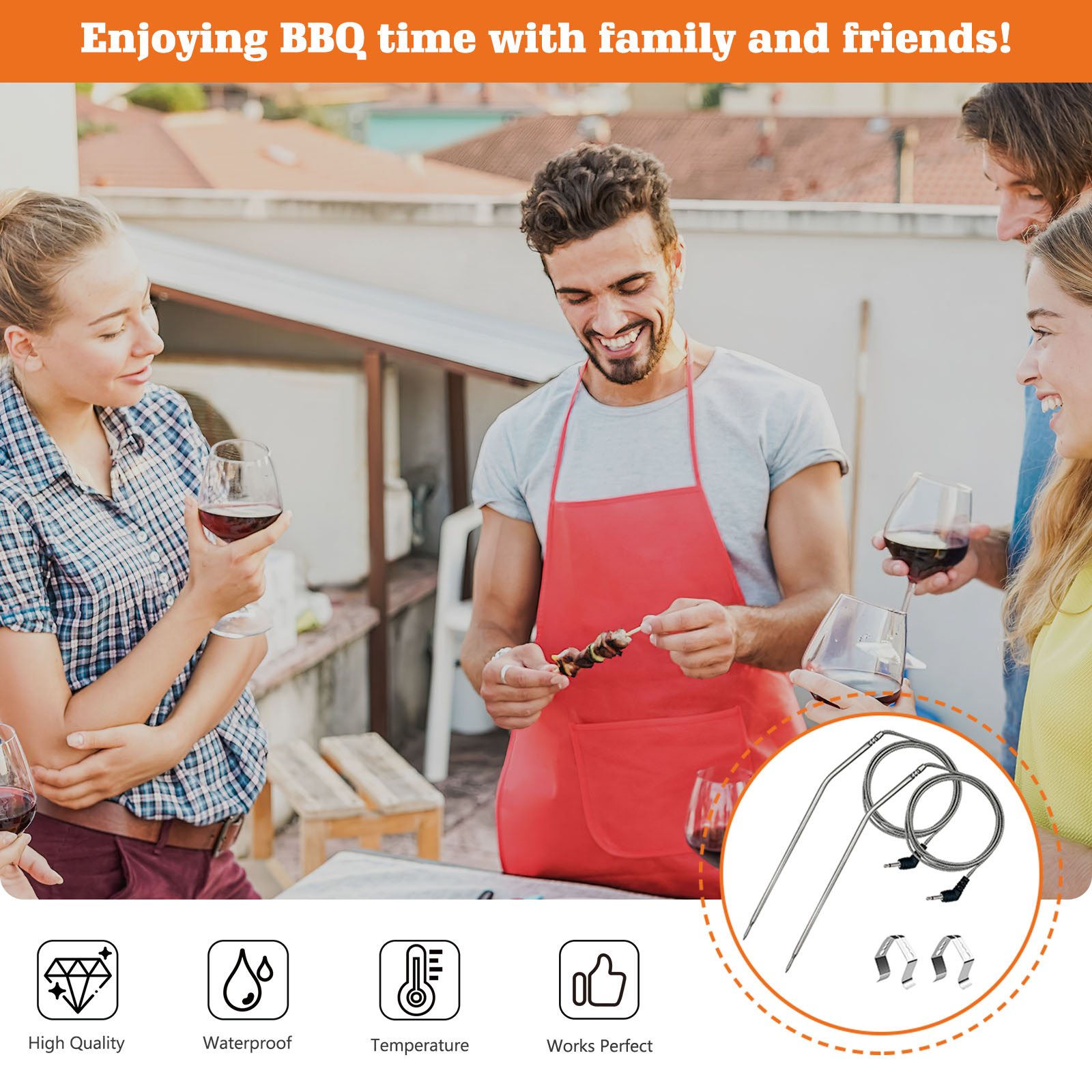 thermopro replacement probe
Enjoying BBQ time with family and friends!

