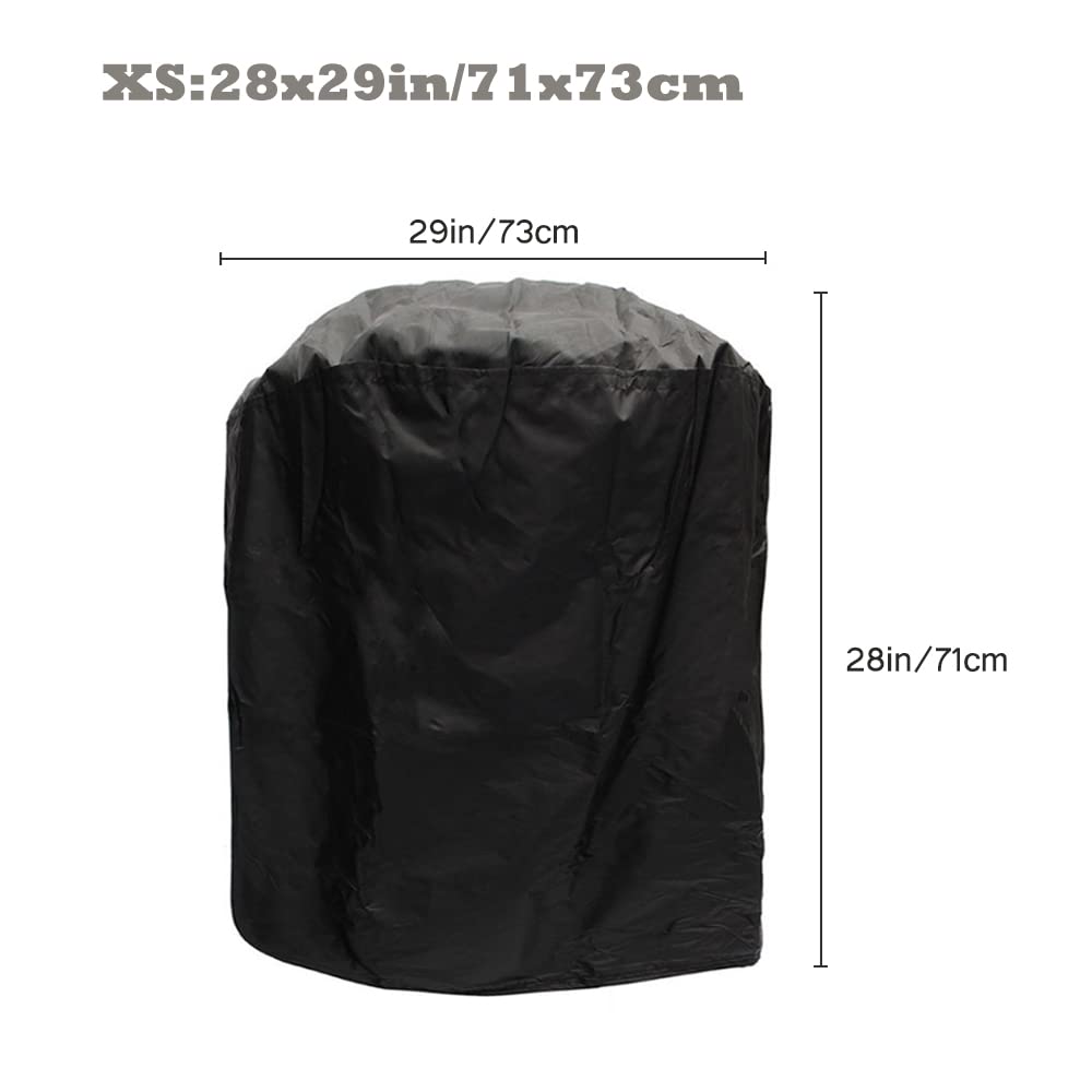 Round BBQ Grill Cover, Waterproof Burner Gas Grill Cover for Kettle Style-YAOAWE