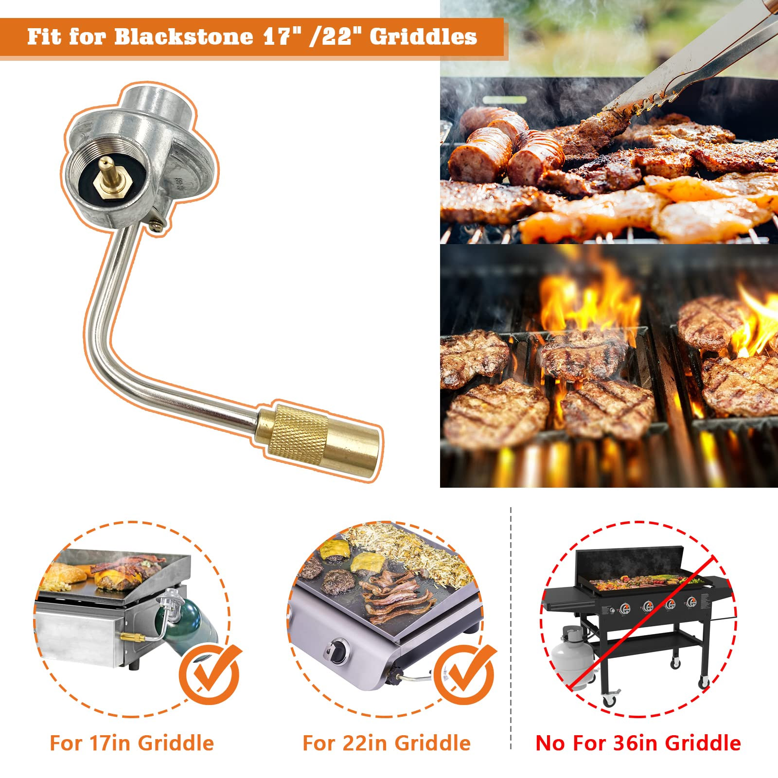 Gas Grill Regulator Replacement For Blackstone 17 Inch 22, 41 OFF