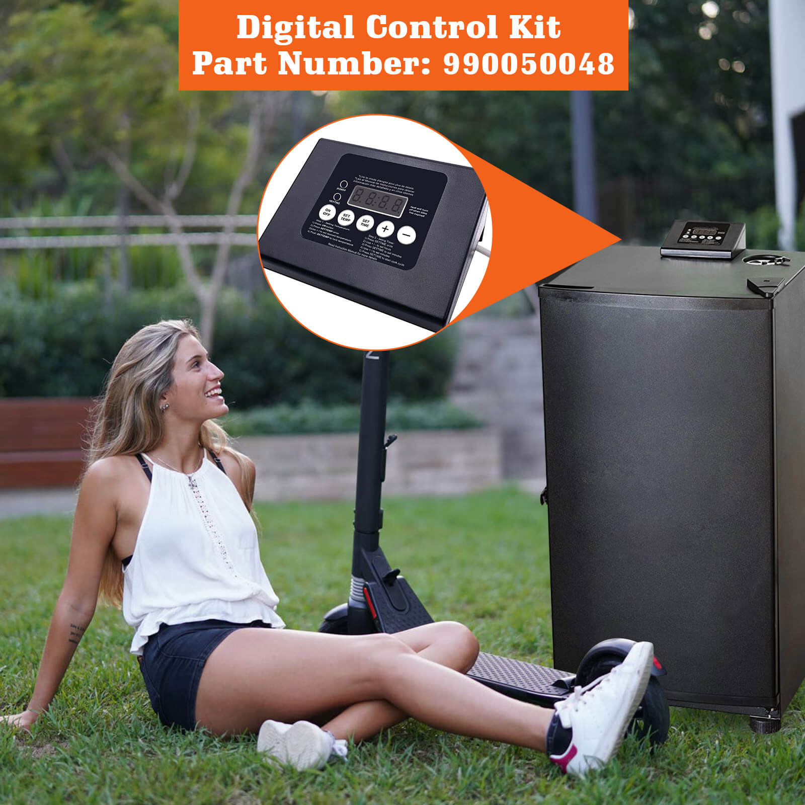 Masterbuilt smoker control panel