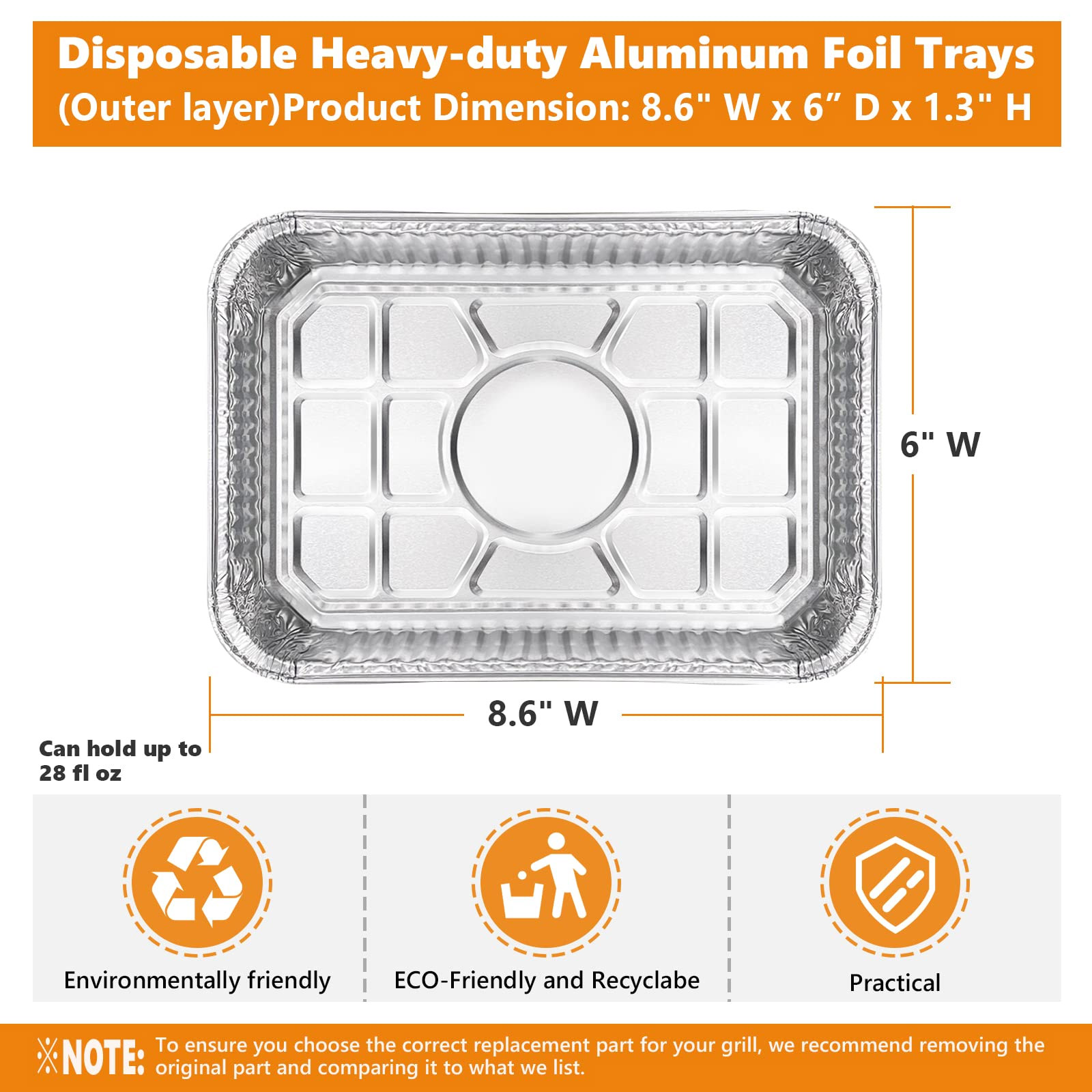 Part 6415, Drip Pans for er Grill Spirit Gas Grills
