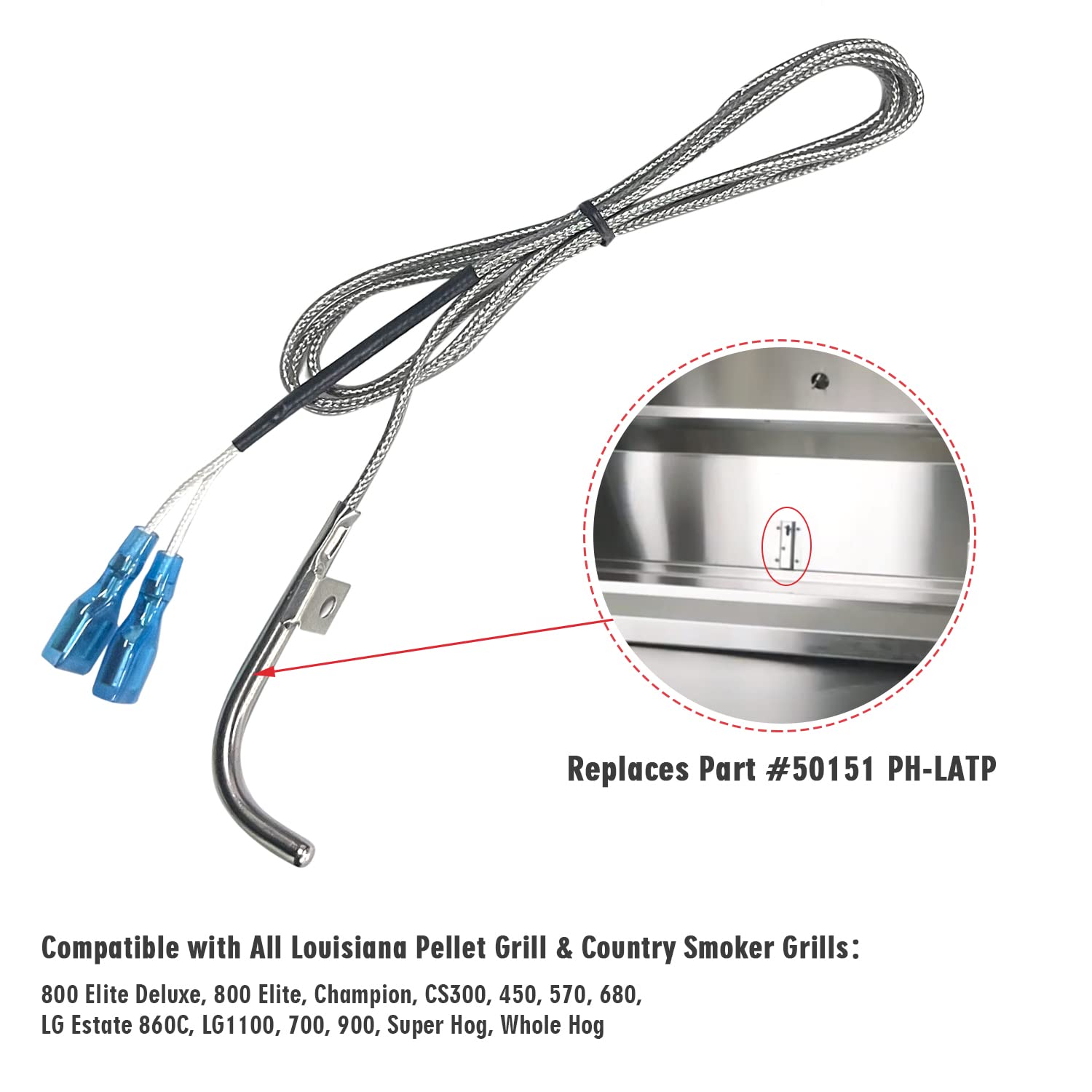 Danson Louisiana Pellet Grill Meat Probe Sensor, 50152