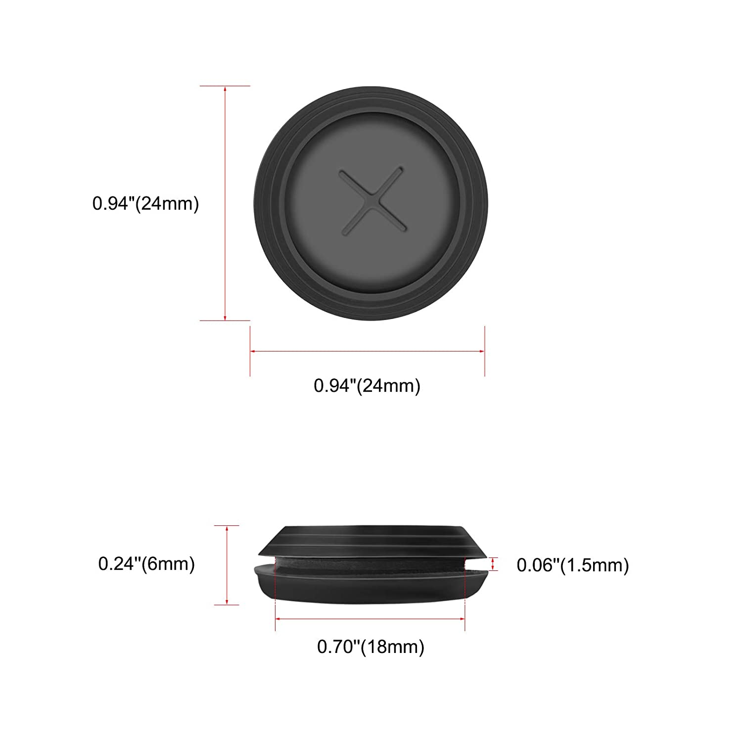 Rubber Meat Probe Grommet Replacement for Traeger Grill