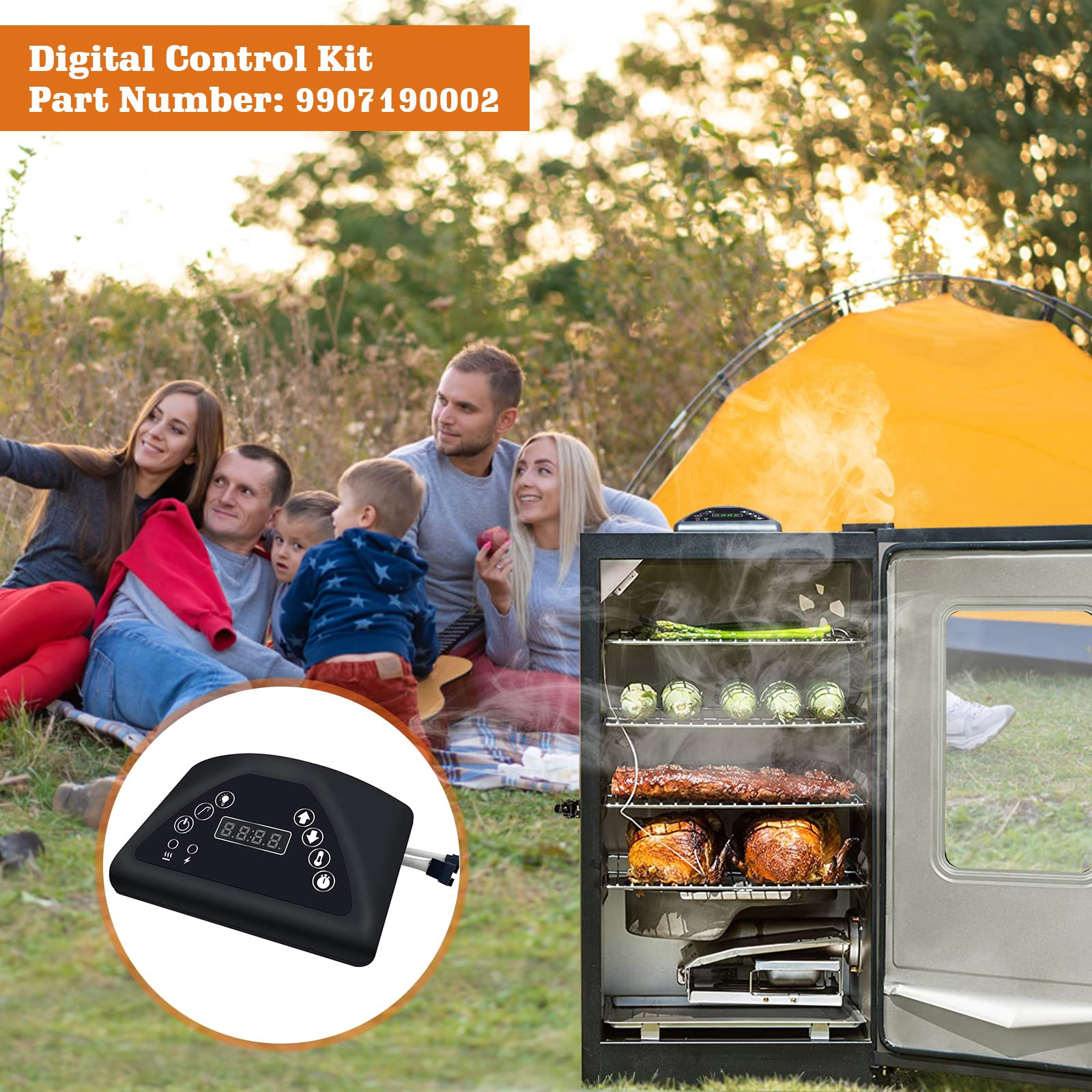 masterbuilt digital control panel