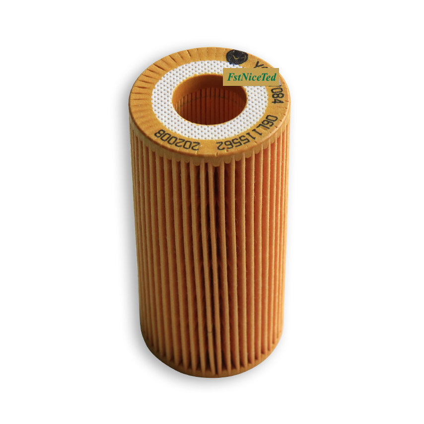 Paper filter core Apply to VW Arteon /Beetle /Golf /Jetta /Passat /Polo /Scirocco /Sharan /T-Roc /Teramont /Tiguan /Touareg /Touran AUDI A1 A3 A4 A5 A4L SKODA   OE  06L115562  06K11556206L115466  06K115466