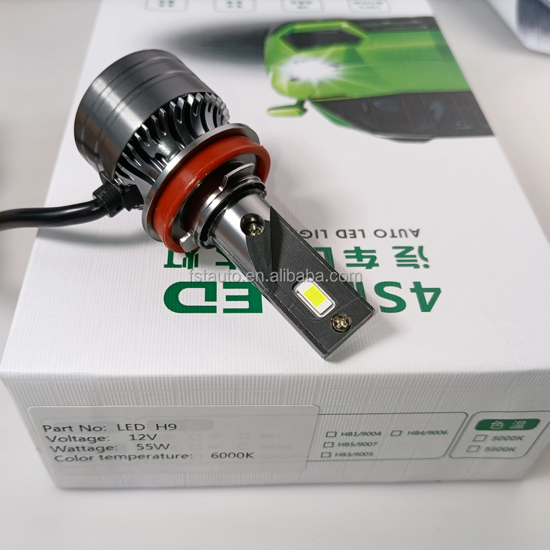 LED Bulbs H9 12V 55W 6000K High Lumen LED Auto Headlight Kit Car Headlight Bulbs LED Lamp Bulbs