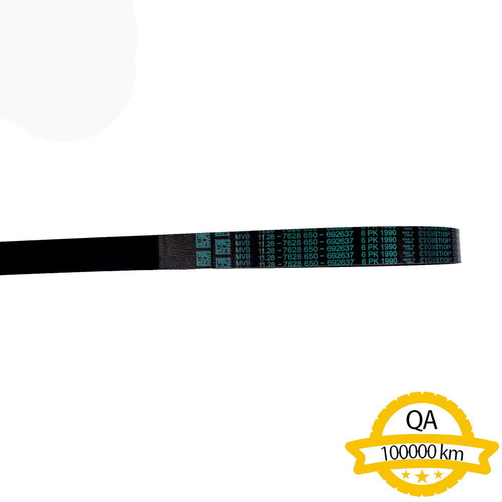 PK Ribbed Belt Apply to Bmw 5 E60 2002-2009 Bmw 7 E66 2000-2008 Bmw 3 E90 2005-2012   OE  1128 7628 650