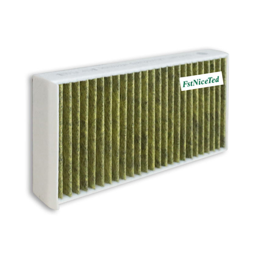 Activated carbon yellow non-woven air conditioning filter Apply to BMW 1 2 series X1 X2 Mini   OE  64319321875