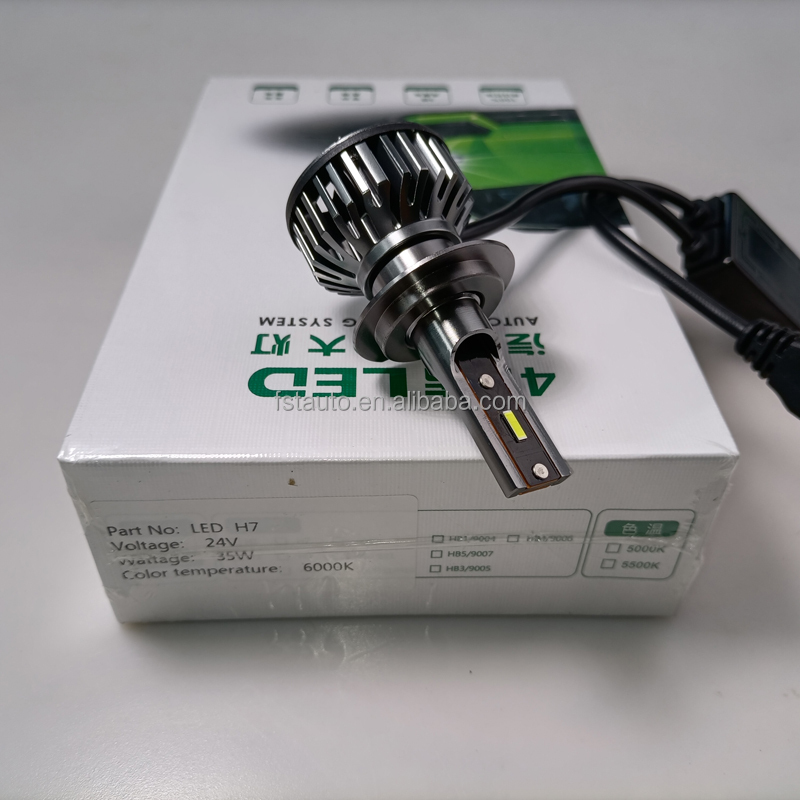 LED Bulbs H7 24V 35W 6000K High Lumen LED Auto Headlight Kit Car Headlight Bulbs LED Lamp Bulbs