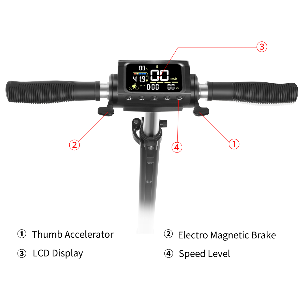 8-inch solid honeycomb tire scooter