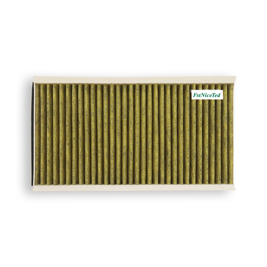 Activated carbon yellow non-woven air conditioning filter Apply to BMW 520i 523i   OE  64319171858