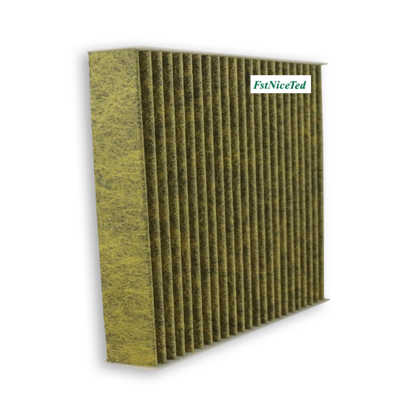 Activated carbon yellow non-woven air conditioning filter Apply to Geely FY11   OE  6600161473