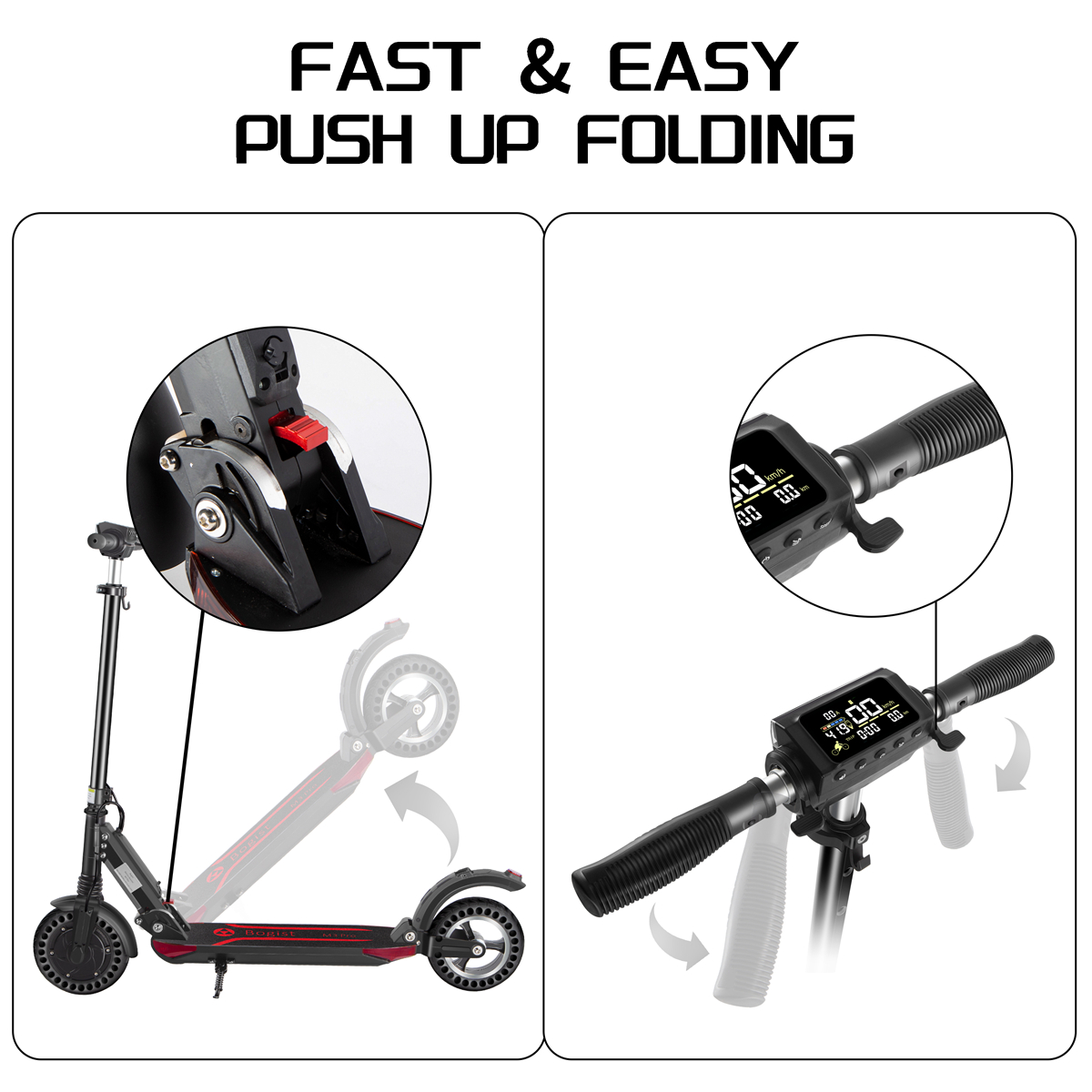 8-inch solid honeycomb tire scooter