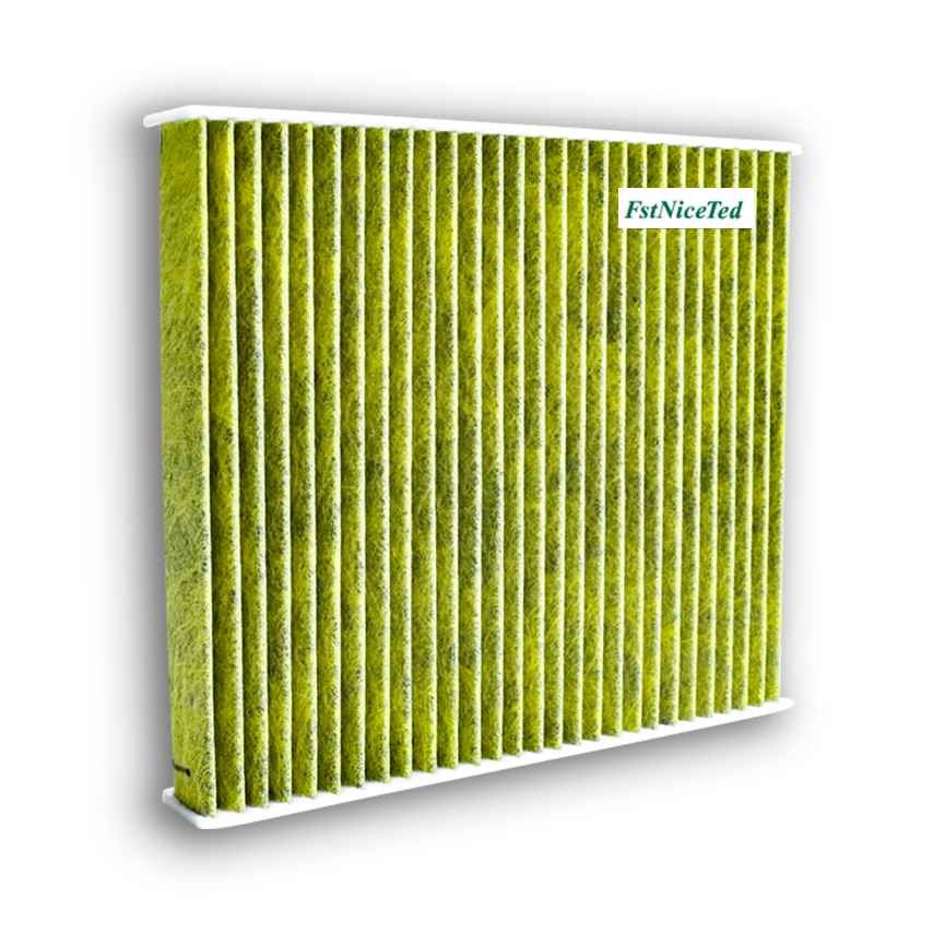 Activated carbon yellow non-woven air conditioning filter Apply to AUDI A1 & SEAT IBIZA IV POLO JETTA SANTANA   OE  6RD820367